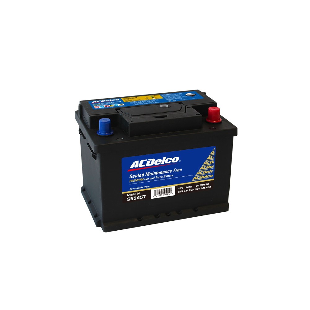 BATERÍA 55 AH 500 CCA 12 V BORNE ESTÁNDAR POSITIVO DERECHO AC DELCO
