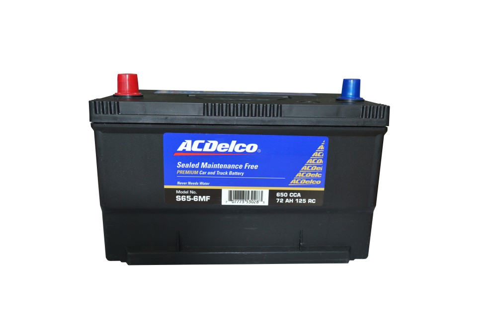 BATERÍA 72 AH 650 CCA 12 V BORNE ESTÁNDAR POSITIVO IZQUIERDO AC DELCO
