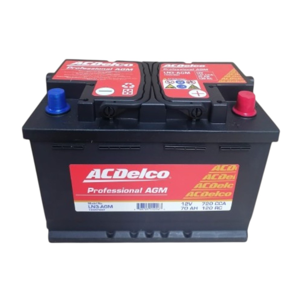 BATERIA 70 AH 720 CCA 12 V AGM BORNE ESTÁNDAR POSITIVO DERECHO
