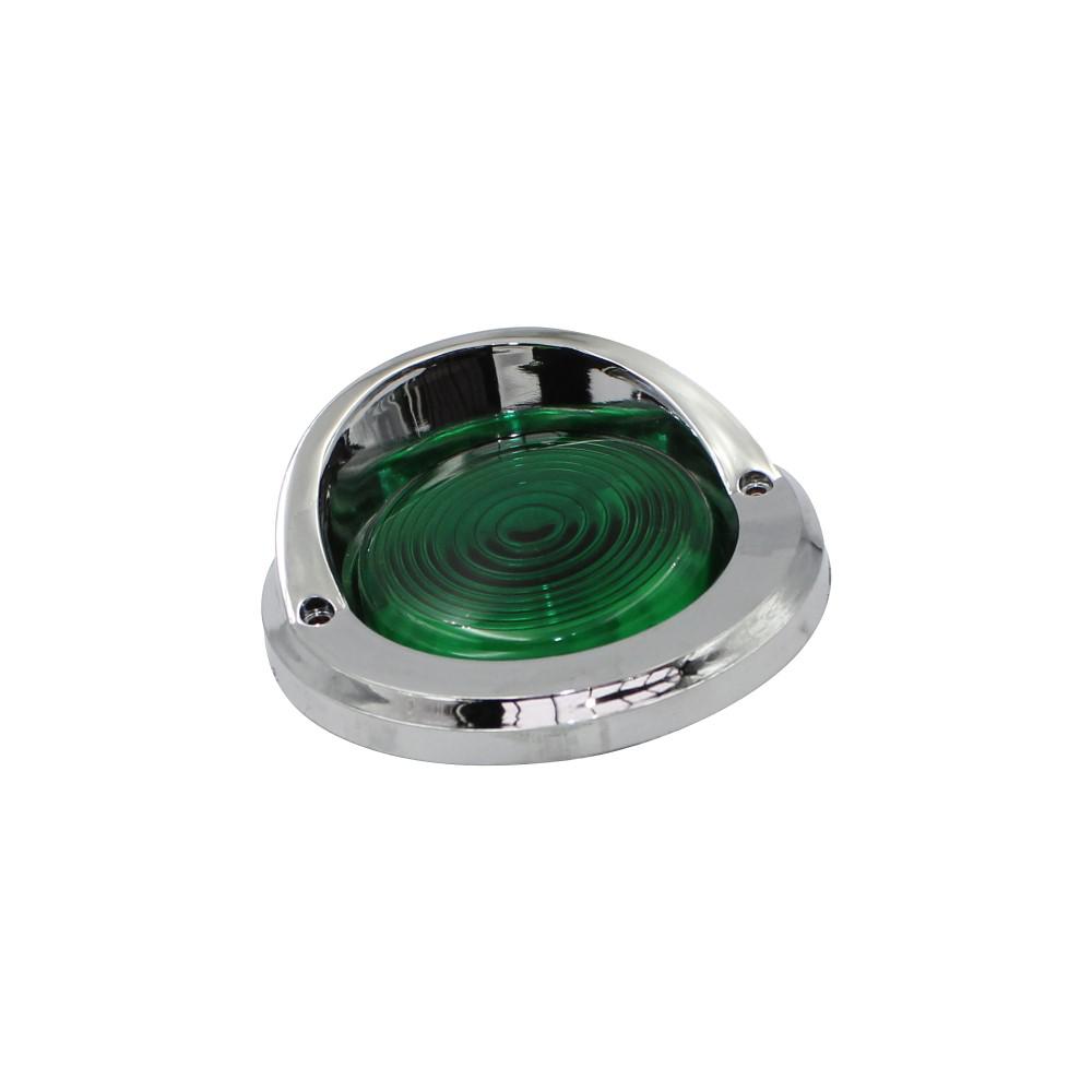 FOCO TROCHA VERDE 12 VOLTS 2 1/2 PULGADAS