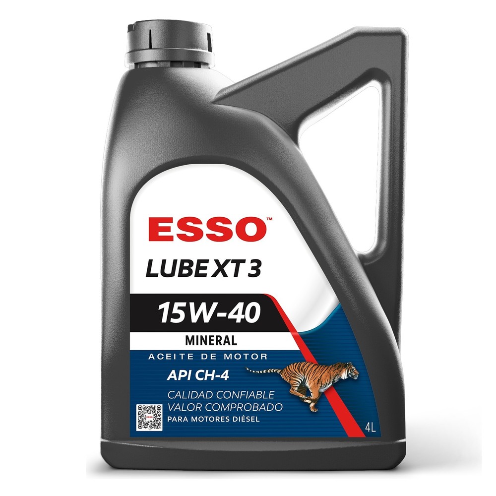 Aceite Motor Esso Lube Xt3 15W-40 4 Litros Mineral
