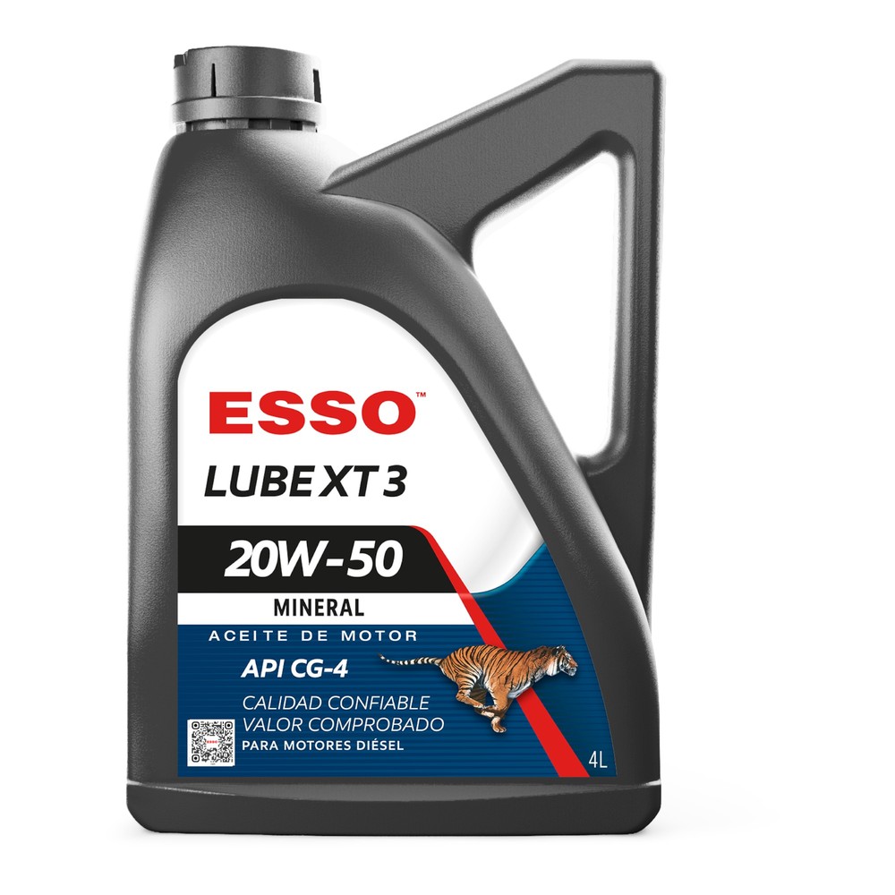 Aceite Motor Esso Lube Xt3 20W-50 4 Litros Mineral