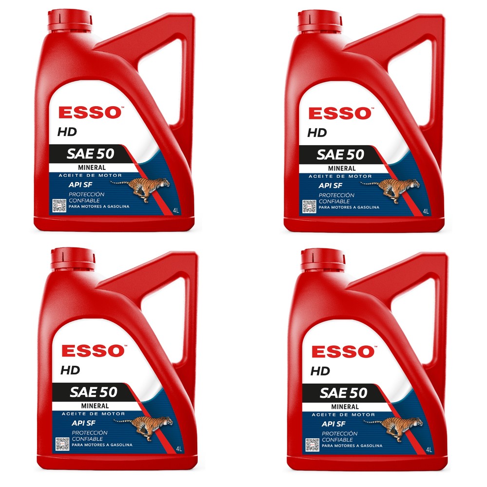 Aceite Transmisión Esso Hd Sae 50 Pack 4 X 4 Litros Mineral