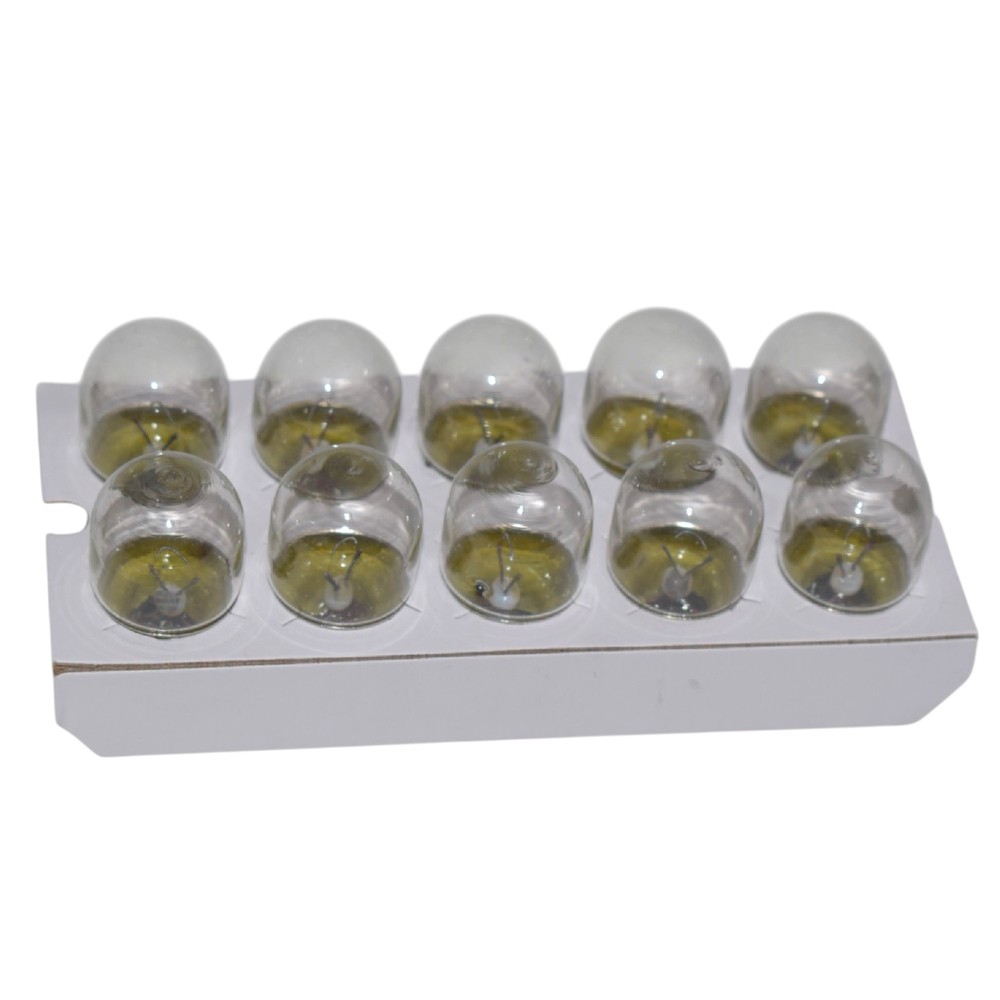 AMPOLLETA 12V 10W 1 CONTACTO CAJA 10 UND