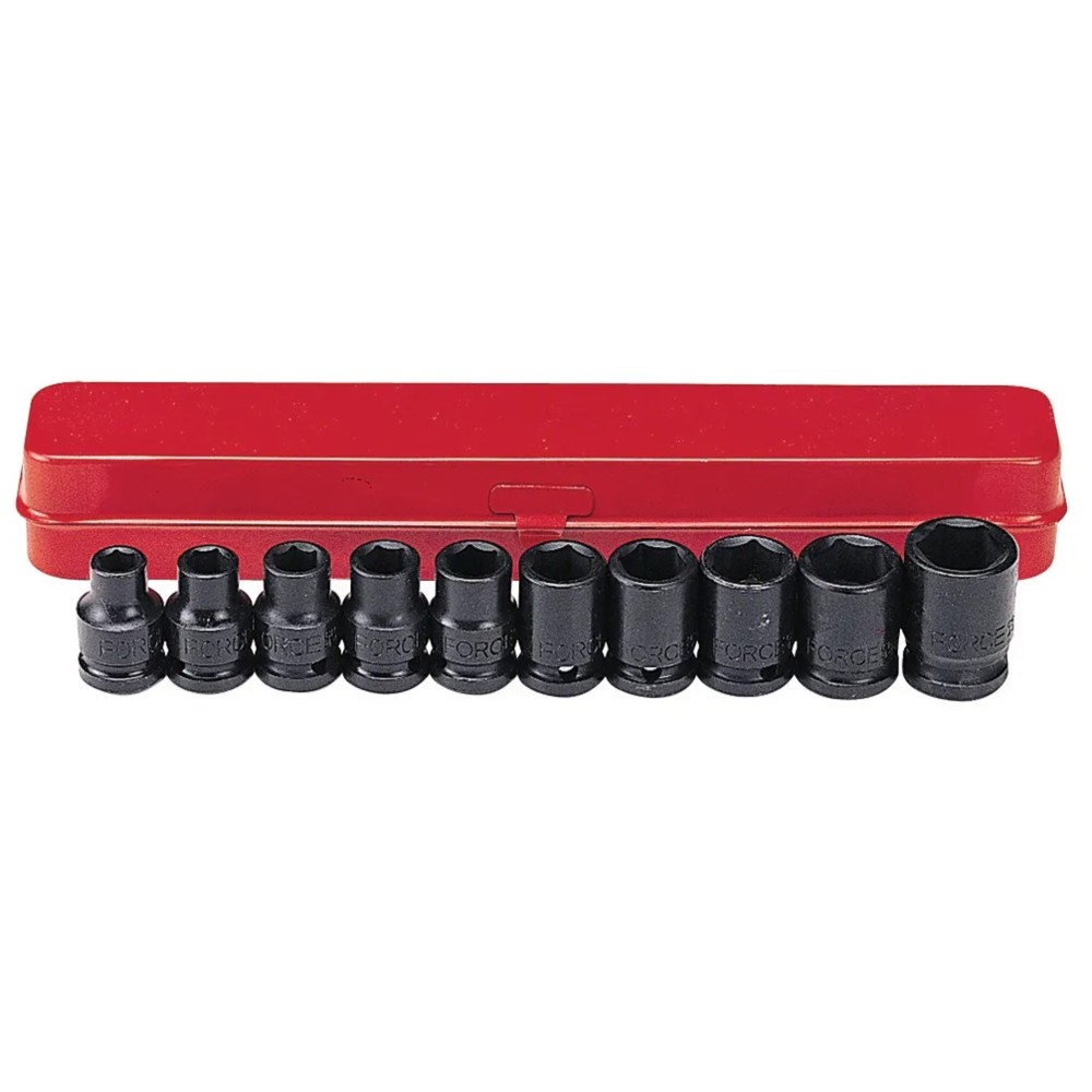 JUEGO DE DADOS DE IMPACTO 1/2 plg DE 11 A 24 MM 10 PIEZAS