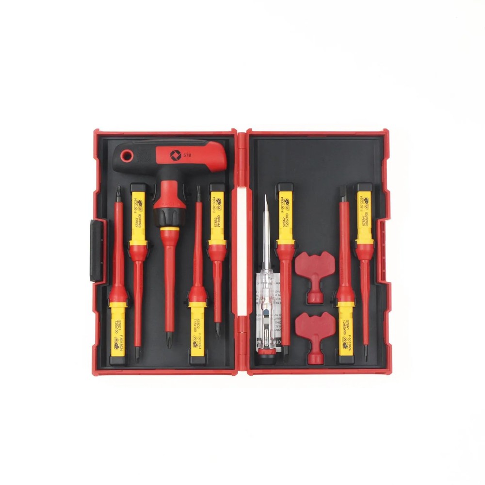SET DESTORNILLADORES AISLANTES 12 PCS