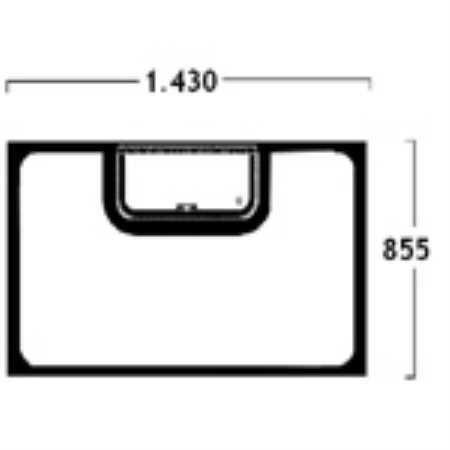 VIDRIO INFERIOR LD. 2º CON ALETA D/P G6