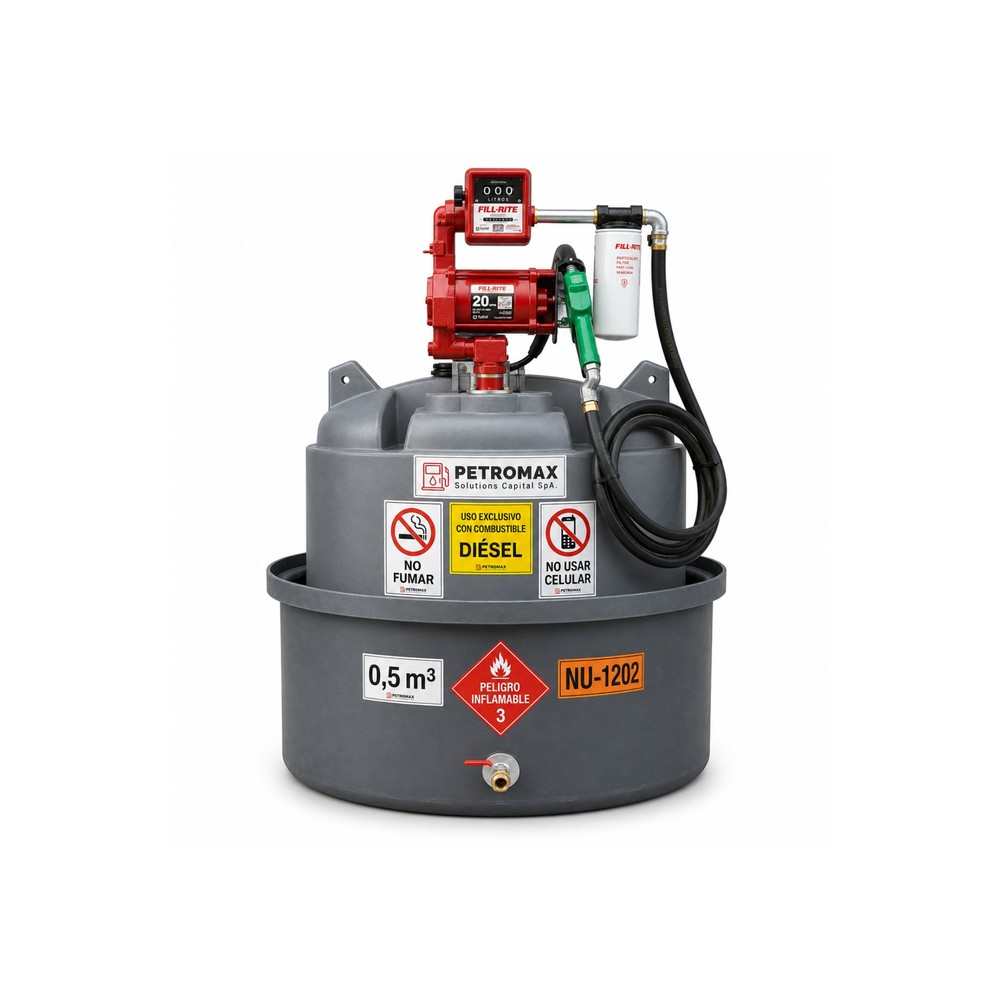 ESTANQUE ESTACIONARIO DE SUPERFICIE SURTIDOR FLOWTANK 500