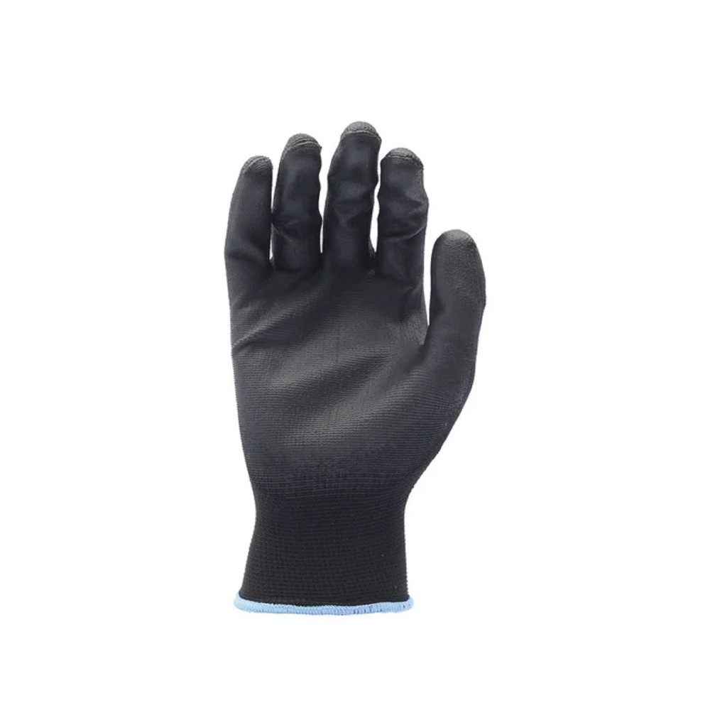 Guanti In Nylon Con Rivestimento PU, Jah N-PU-18, Calibro 18, Blu, Taglia 10 (12 Paia) – Ottima Presa E Compatibili Touchscreen