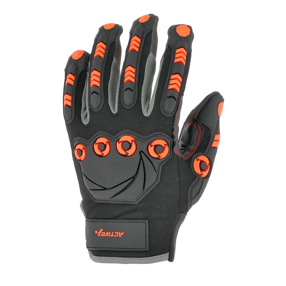 Guante mecánico activex gris y negro talla l
