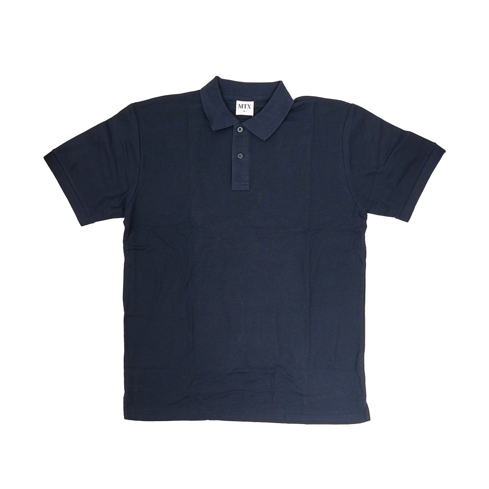 Polera piqué azul maritex talla xl