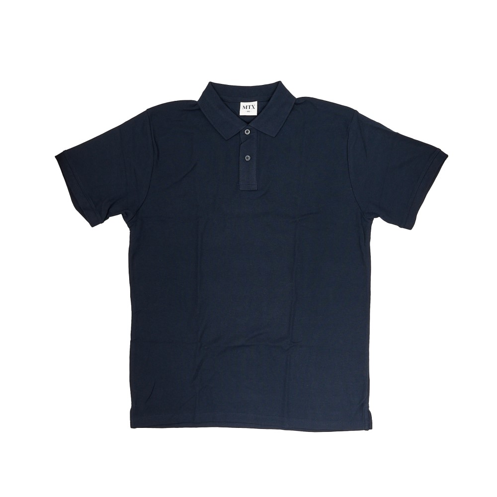 Polera piqué azul maritex talla xxl