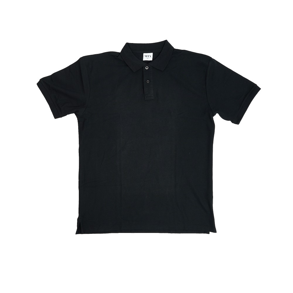 Polera piqué negra maritex talla xxl