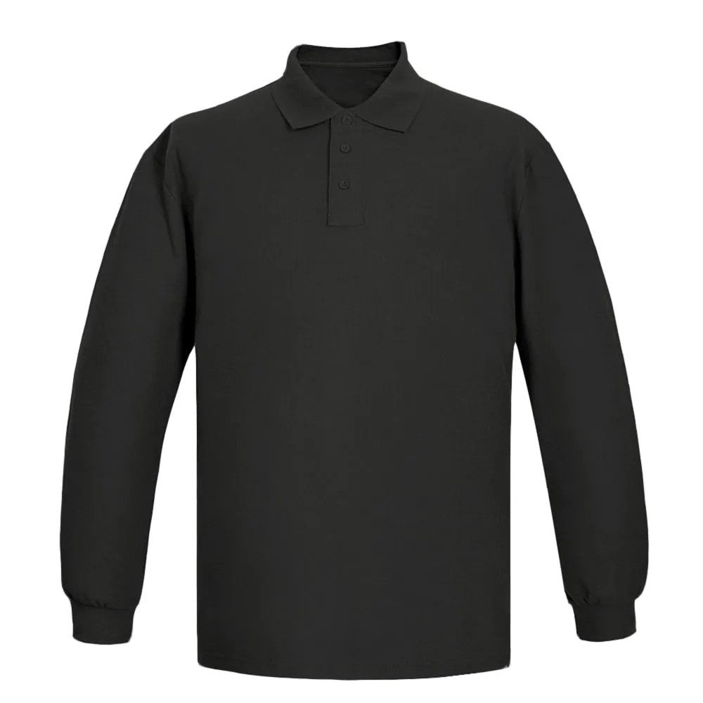 Polera piqué manga larga grafito maxclothes talla s