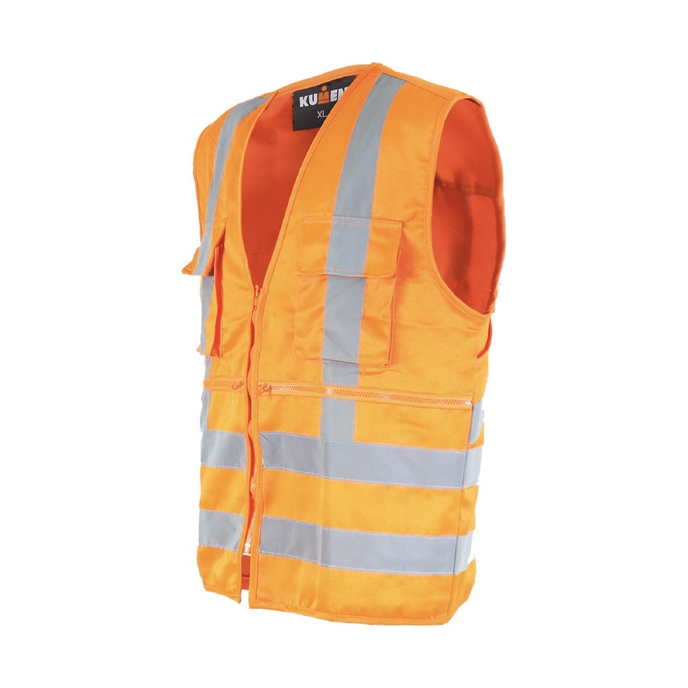 Chaleco geologo 360 gabardina naranjo talla l - Main Image