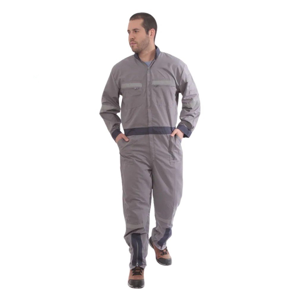 Overol poplin gris ms talla s
