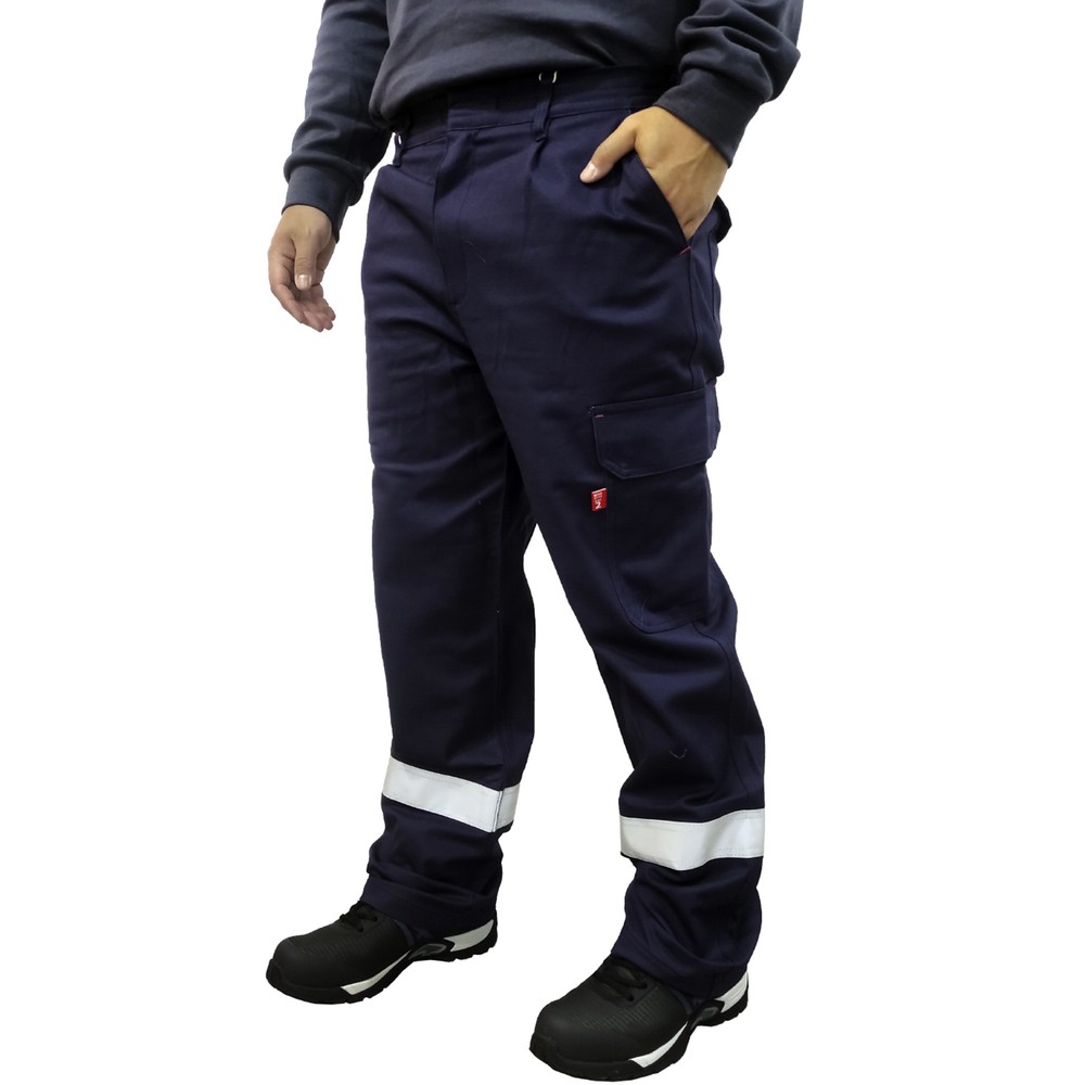 Pantalón ignífiugo portwest azul talla m