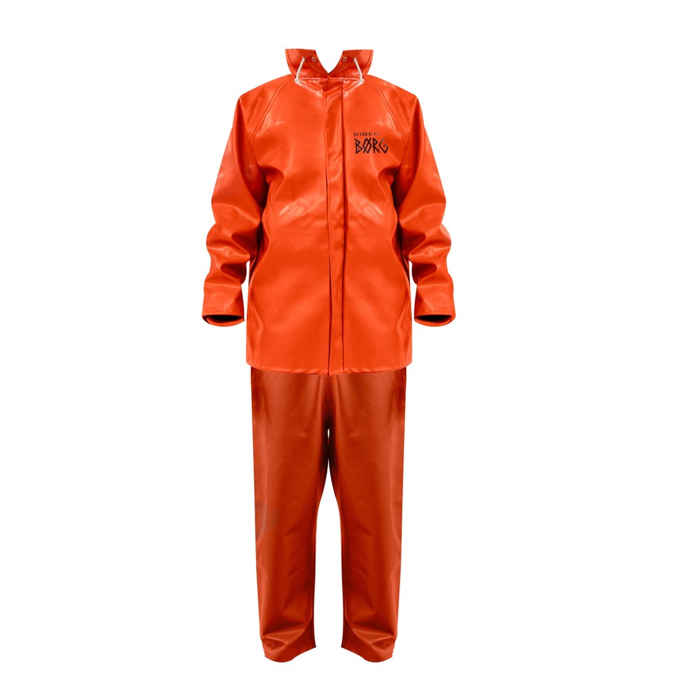 Traje impermeable pu azul ms talla xxl