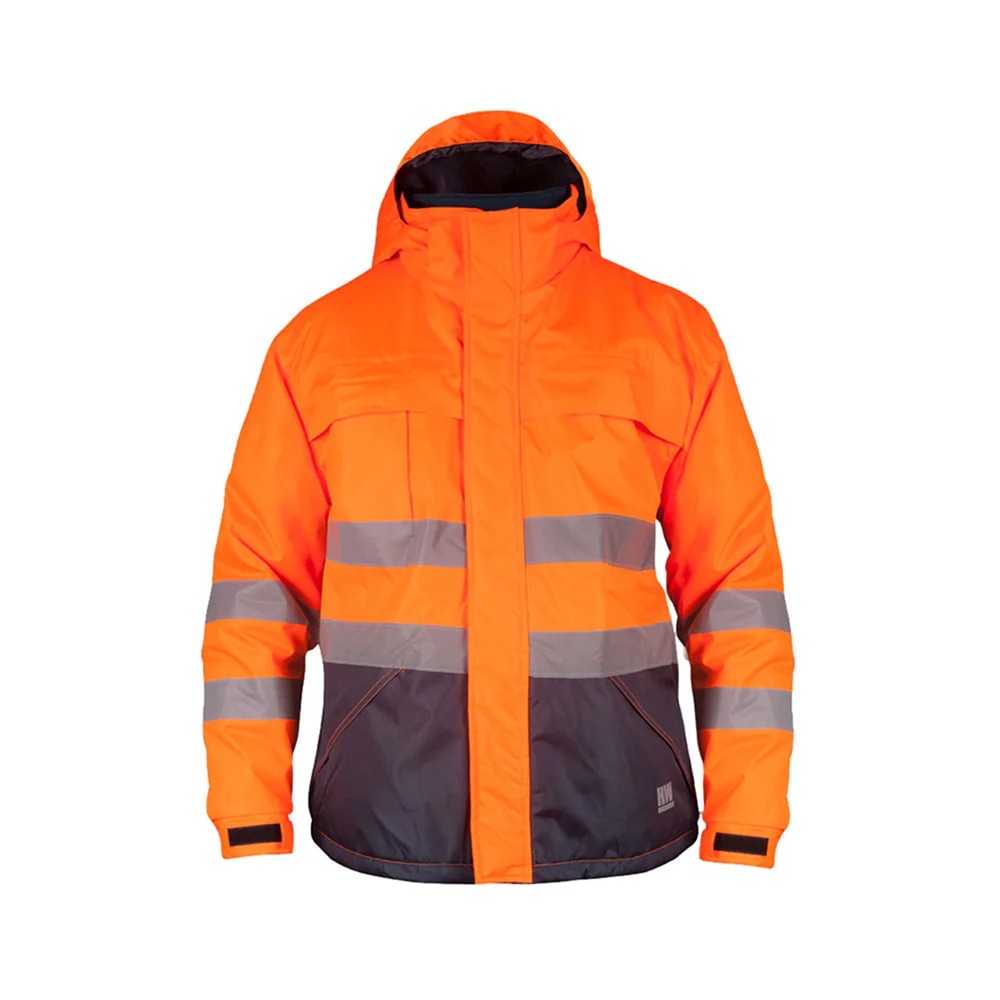 Parka térmica con reflectante azul y naranja hardwork talla m