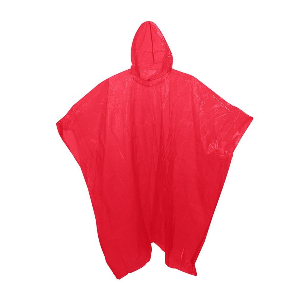 Poncho de emergencia 100% biodegradable rojo alaska