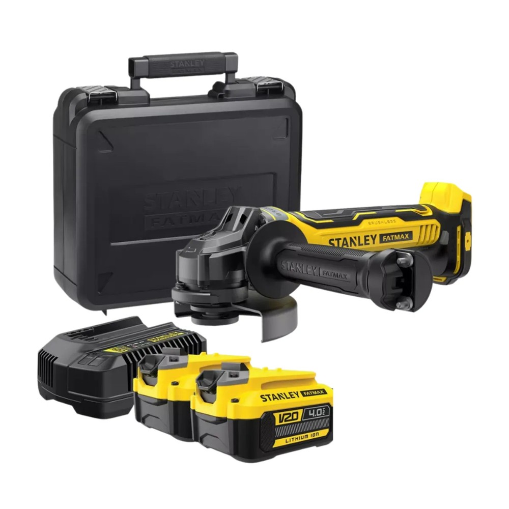 KIT ESMERIL ANGULAR 20V INALÁMBRICO 4-1/2 (115 MM) STANLEY