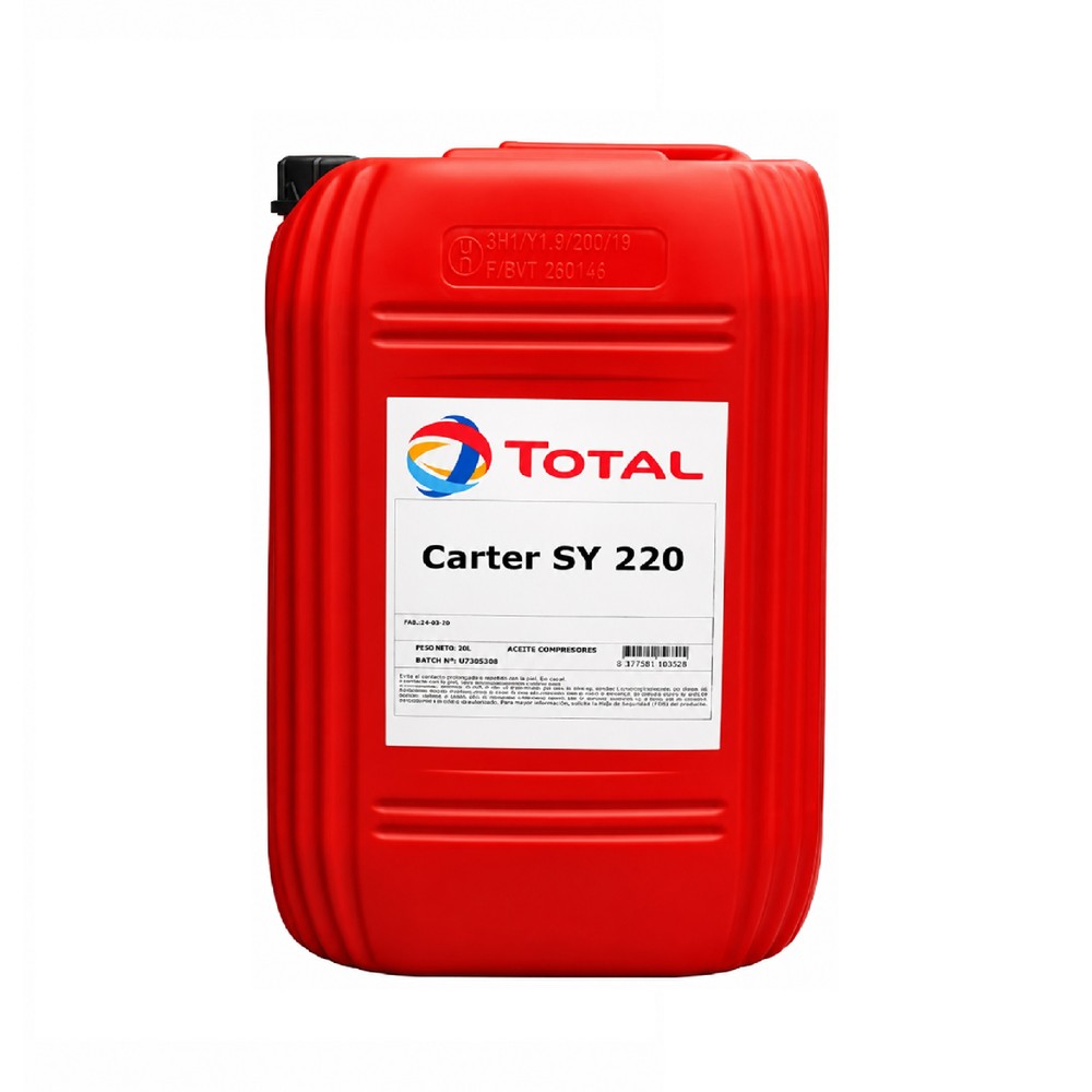 ACEITE INDUSTRIAL TOTALENERGIES CARTER SY ISO VG 220 20 L SINTÉTICO