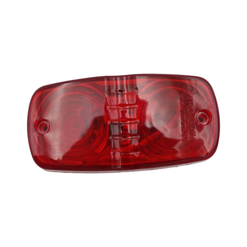 FOCO LATERAL DOBLE OPTICO ROJO AMPOLLETAS 24 VOLTS