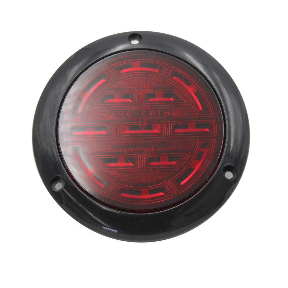 FOCO TRASERO 4 PULG LED ROJO 12 Y 24 VOLTS