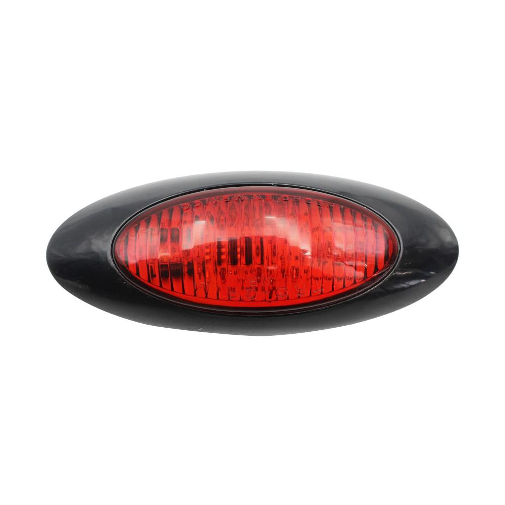 FOCO LATERAL ELIPTICO ROJO LED BI-VOLT