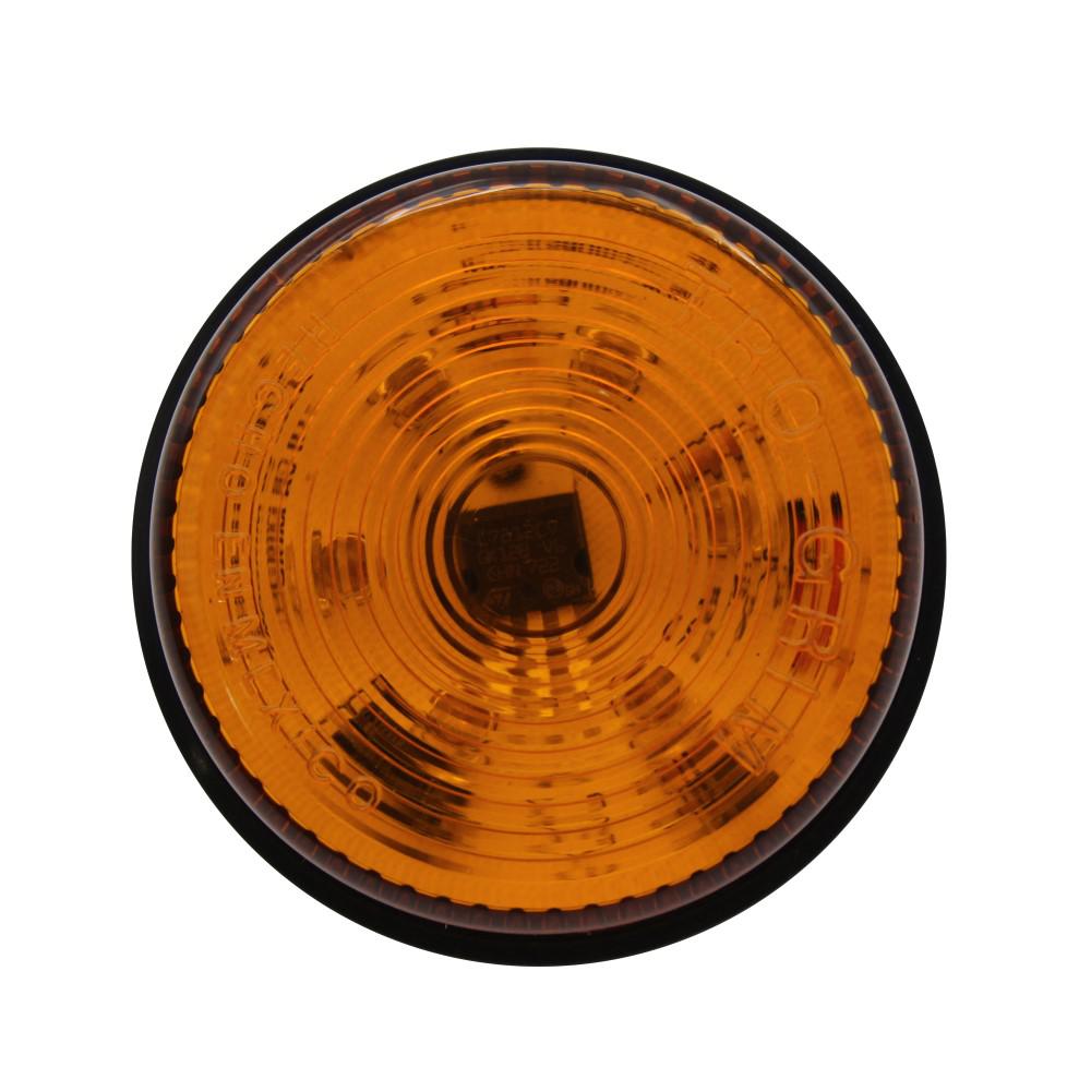 FOCO TROCHA 2 1/2 PULG LED AMBAR 12 Y 24 VOLTS