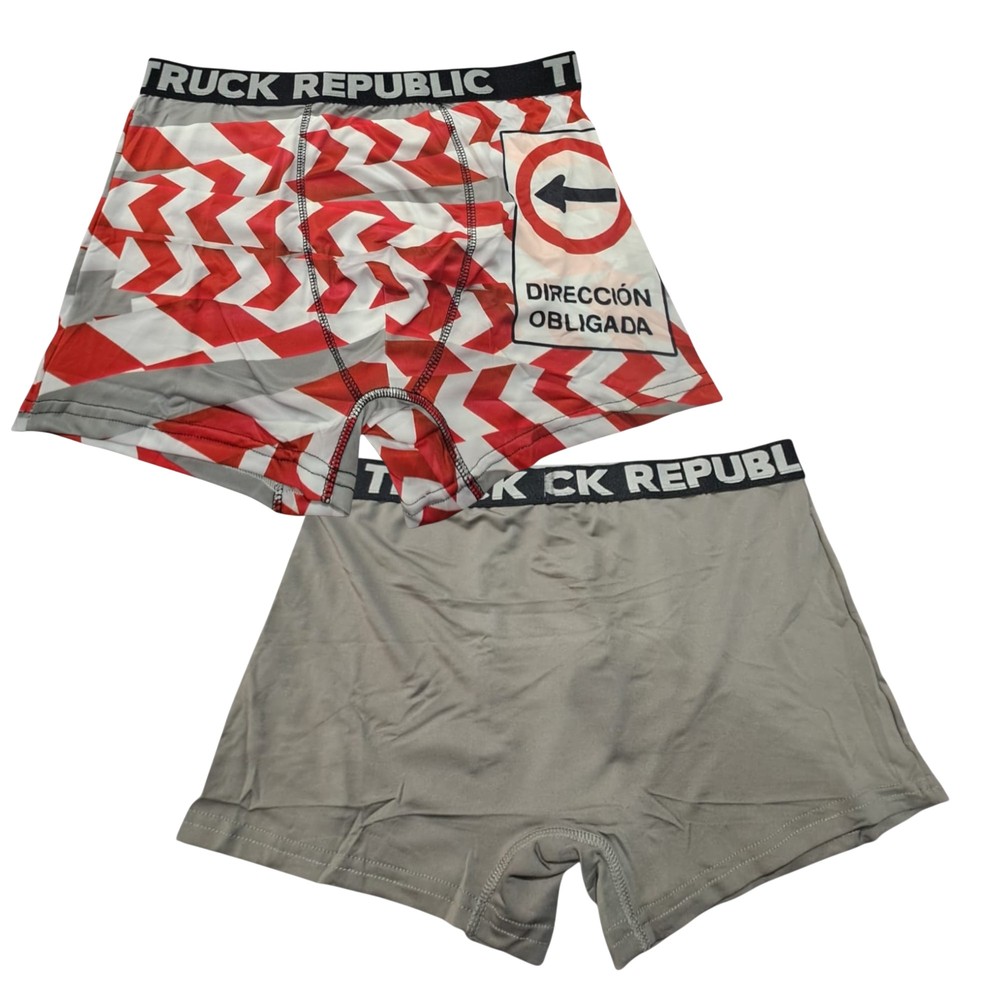 BOXERS BI-PACK DIRECCIÓN OBLIGADA TRUCK REPUBLIC TALLA M