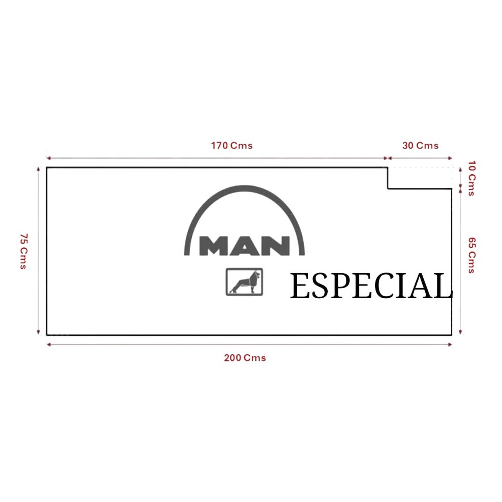 COLCHON CABINA PARA MODELO CAMION MAN ESPECIAL