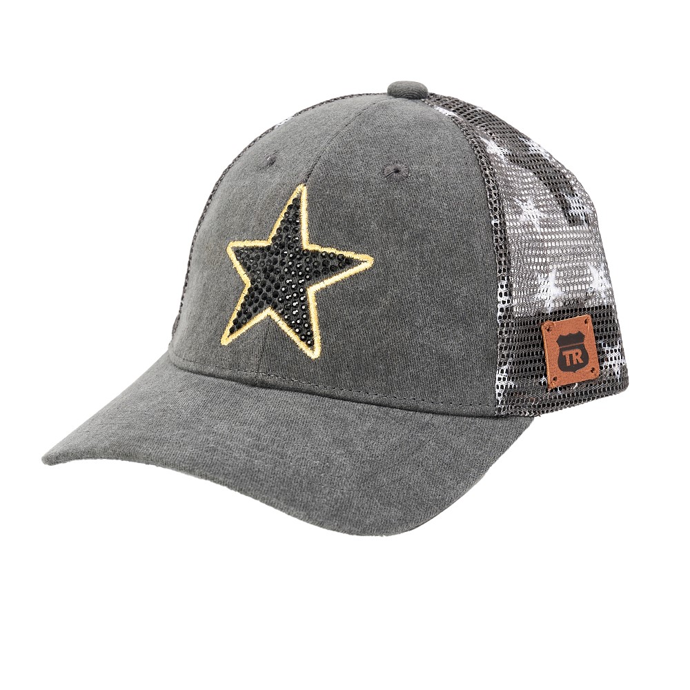 GORRO JOCKEY NEGRO DAMA SHINE STAR  - TRUCK REPUBLIC