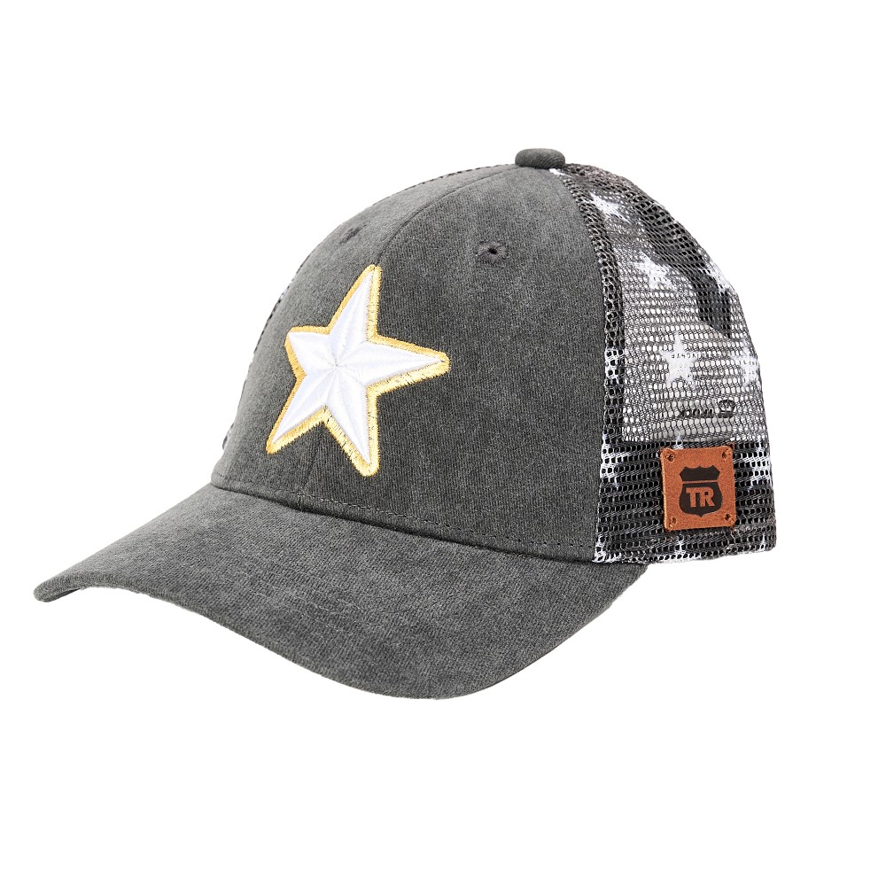 GORRO JOCKEY NEGRO DAMA STAR WHITE - TRUCK REPUBLIC