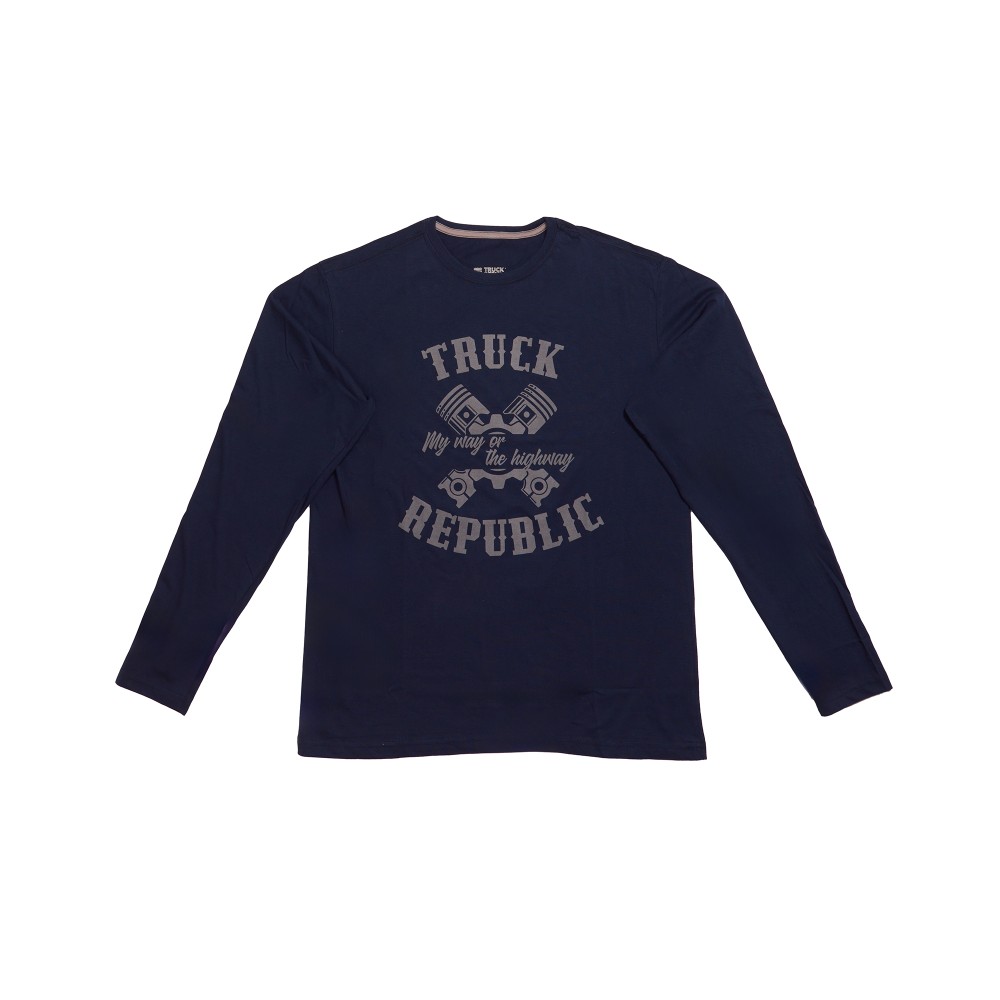 POLERA MANGA LARGA AZUL MY WAY TR TALLA L