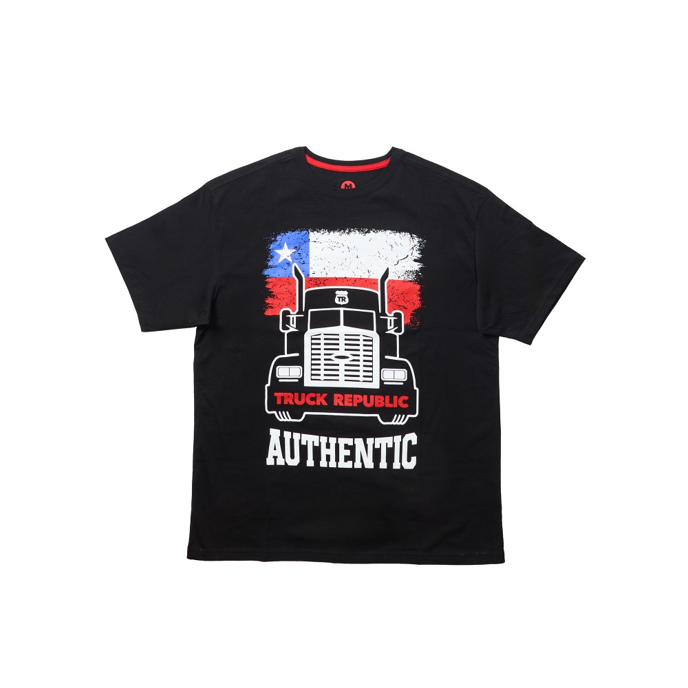 POLERA MANGA CORTA NEGRA AUTHENTIC TR TALLA L