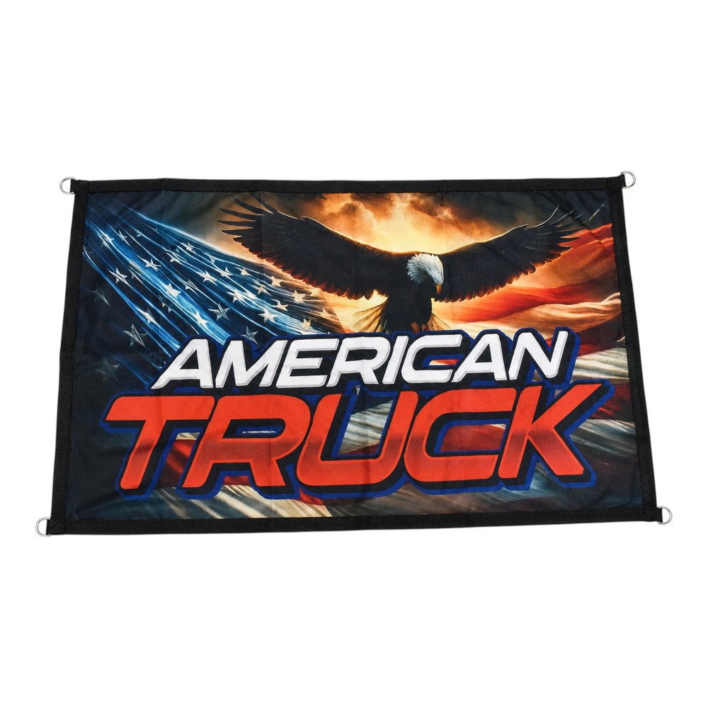 BANDERA TEMATICA DECORATIVA AMERICAN TRUCK