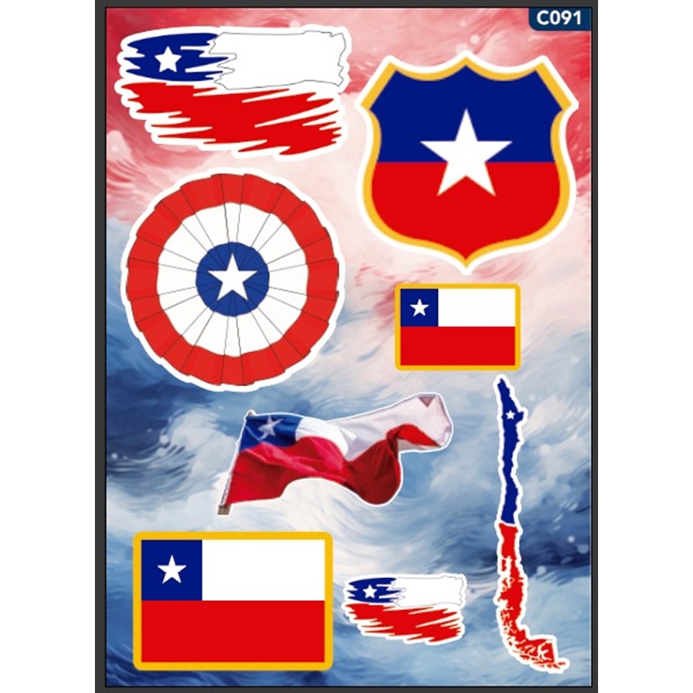PACKS DE STICKERS CHILE SEPTIEMBRE