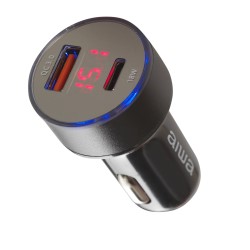 CARGADOR CON VOLTIMETRO Y CABLE MICRO USB