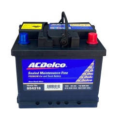 BATERÍA 43 AH 380 CCA 12 V BORNE ESTÁNDAR POSITIVO DERECHO AC DELCO