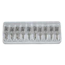 AMPOLLETAW3W CAJA 10 UNIDADES 24VW2.1 X 9.5D BLANCO 3W HALOWAY