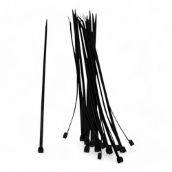 SET 100 AMARRAS PLASTICAS NEGRAS 3.6MM X 200MM