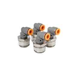 PACK 4 UN CONEXIÓN CURVA TUBO 6 MM HILO 1/2 PULG