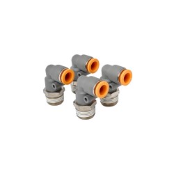 PACK 4 UN CONEXIÓN CURVA TUBO 8 MM HILO 3/8 PULG