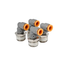 PACK 4 UN CONEXIÓN CURVA TUBO 8 MM HILO 1/2 PULG