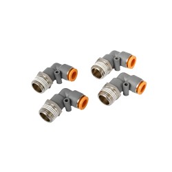 PACK 4 UN CONEXIÓN CURVA TUBO 10 MM HILO 1/2 PULG
