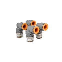 PACK 4 UN CONEXIÓN CURVA TUBO 1/2 PULG HILO 1/2 PULG