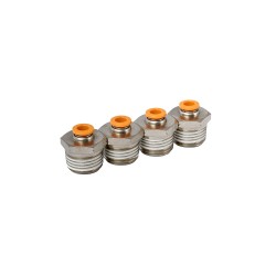 PACK 4 UN CONEXIÓN RECTA TUBO 6 MM HILO 1/2 PULG