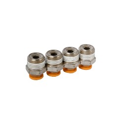 PACK 4 UN CONEXIÓN RECTA TUBO 8 MM HILO 3/8 PULG