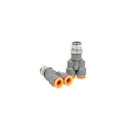 PACK 2 UN UNION Y TUBO 6 MM X HILO 1/4 PULG